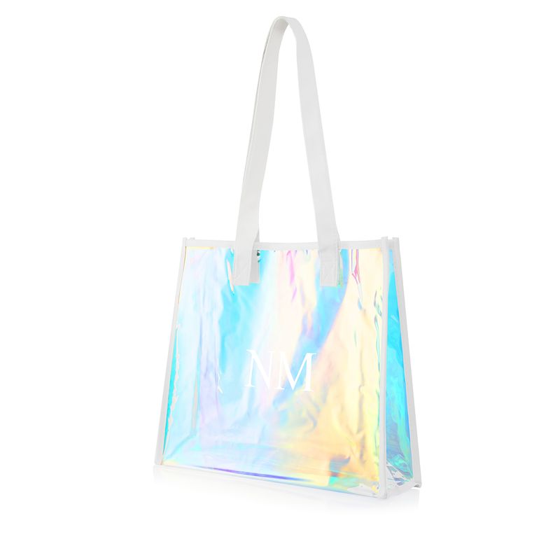 pcd. Personalized Transparent Tote - Holographic