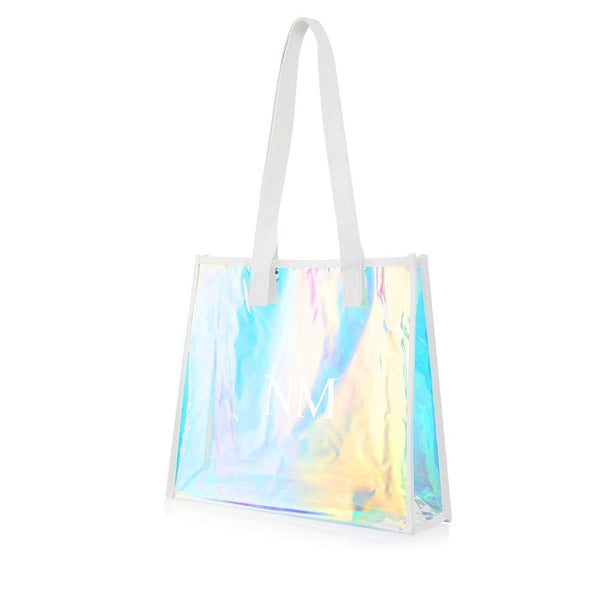 pcd. Personalized Transparent Tote - Holographic