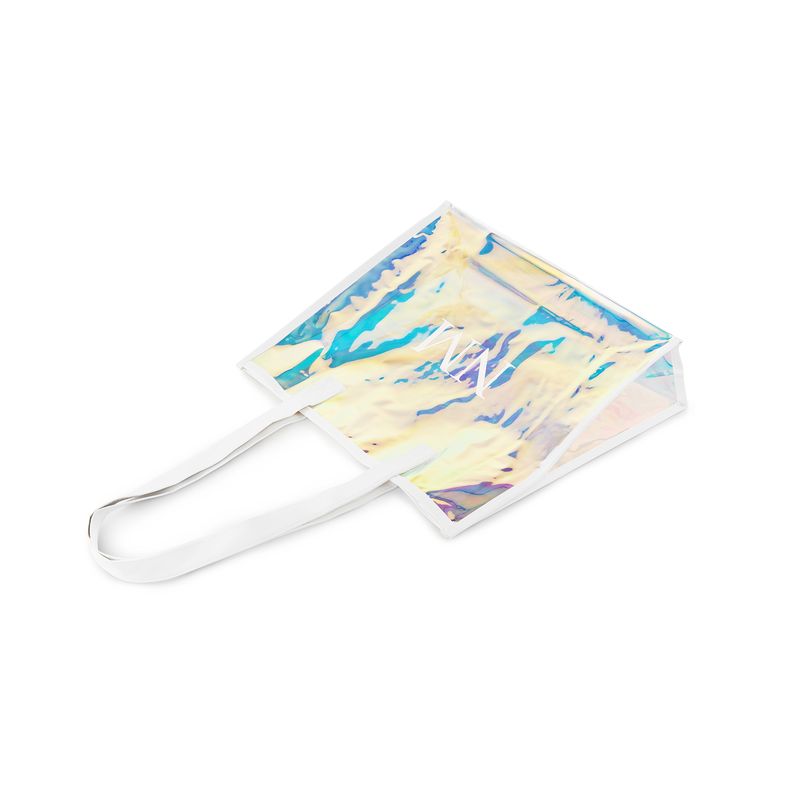 pcd. Personalized Transparent Tote - Holographic