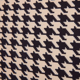 pcd. Bella Tote - Black and Beige Houndstooth