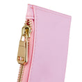 Load image into Gallery viewer, Bright Pink Card Holder with zipper
