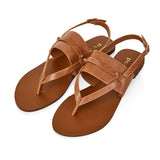 Camel Thong Customizable Sandals