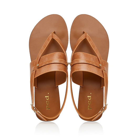 Camel Thong Customizable Sandals