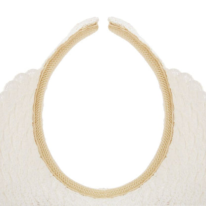 Personalized White Woven Visor