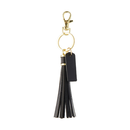 Black Personalized Bell Bag Charm