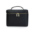 Load image into Gallery viewer, Large Black Personalized Saffiano Makeup Box
