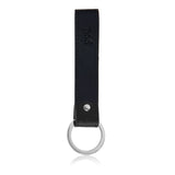 Black with Silver Hardware Super Looped Keychain