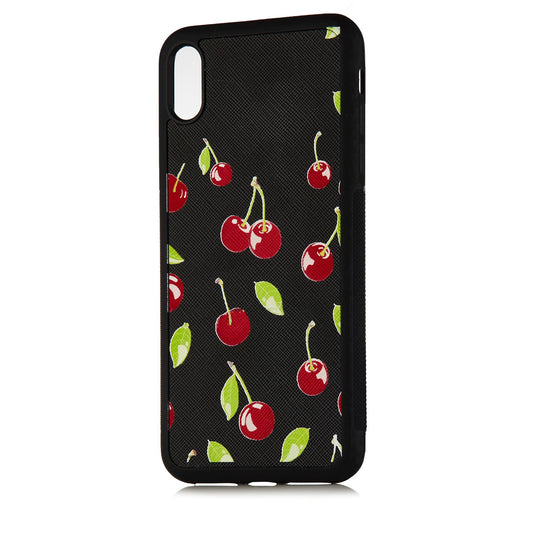 Cherry Bliss Black phone Covers