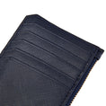 Load image into Gallery viewer, Navy Card Holder with zipper
