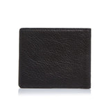 Men's Pebbled Black Bifold Wallet