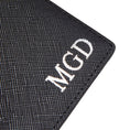 Load image into Gallery viewer, Men's Saffiano Black Bifold Wallet
