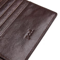 Load image into Gallery viewer, Men's Pebbled Dark Brown Bifold Wallet
