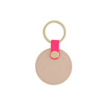 Personalized Nude Keychain with Lumo pink accent 