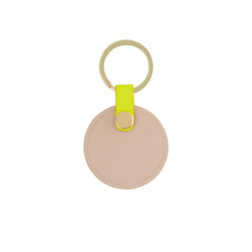 Nude Luxe Lumo Yellow Circle Keychain