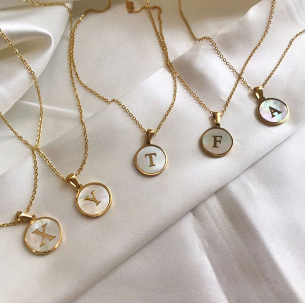 Shell Letter Necklace