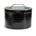 Load image into Gallery viewer, Large Round Black Croc Vanity
