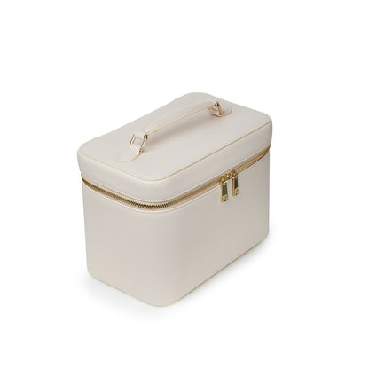 Large Nude Personalized Saffiano Makeup Box