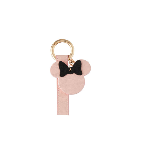 Pink, Red Bow Minnie Keychain