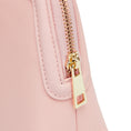 Load image into Gallery viewer, Pink Personalized Makeup Bag with bow embellishment 
