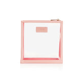 Pink Jet Setter Transparent Makeup Pouch