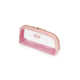 Pink jet Setter Transparent Makeup Bag