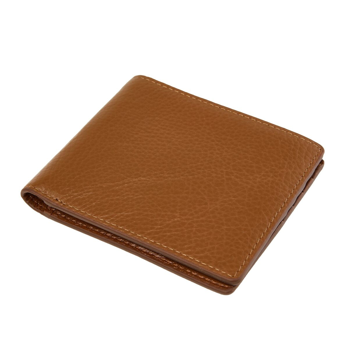 Men's Pebbled Tan Bifold Wallet