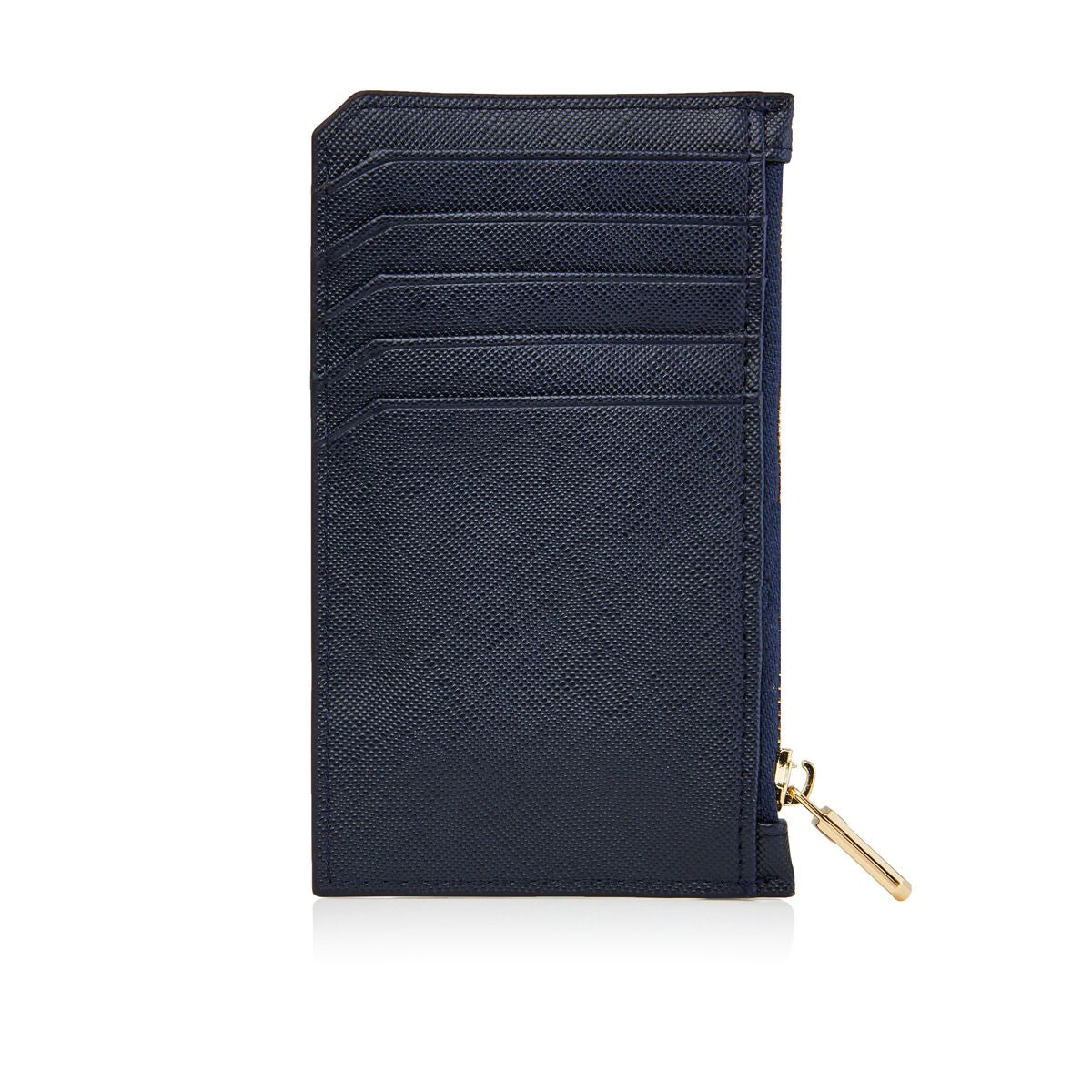 Navy Card Holder with zipper