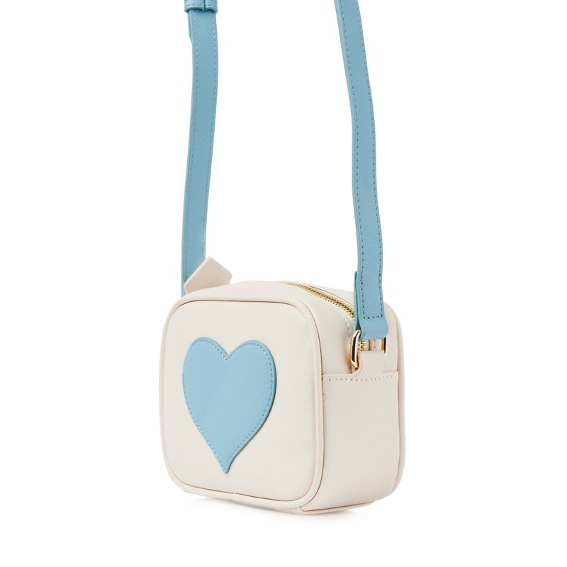 Kids Mini Personalized  Heart Crossbody Bag - Baby Blue