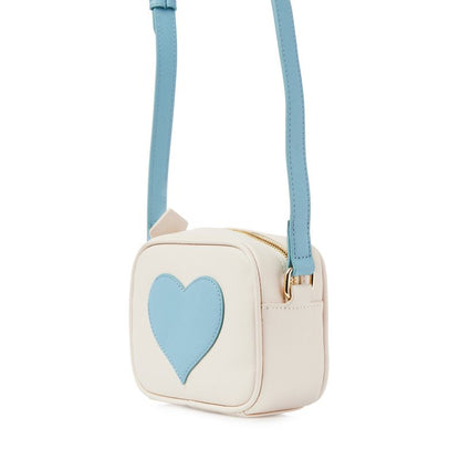 Kids Mini Personalized  Heart Crossbody Bag - Baby Blue