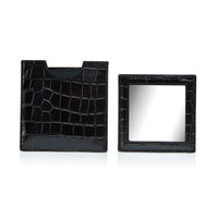 Black Croc Personalized Mirror