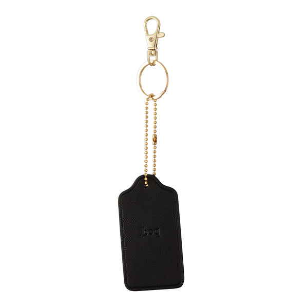 Black Rectangle Tag Keychain