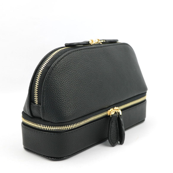 Black Makeup Bag with Jewelry Box
