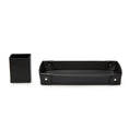 Load image into Gallery viewer, Black Personalized Brush Holder and Tray Organiser Set
