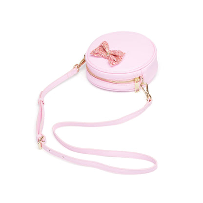 Pink Personalized Circular Crossbody bag 
