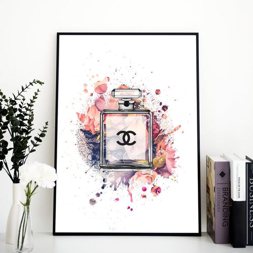 Chanel perfume bottle - Wall Art Poster A3