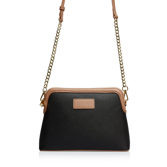 Black Dome Shaped Crossbody Bag