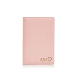 Pink Passport Holder and Luggage Tag Set