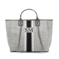 Load image into Gallery viewer, pcd. Striped Canvas Tote Bag - Grey
