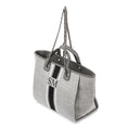 Load image into Gallery viewer, pcd. Striped Canvas Tote Bag - Grey
