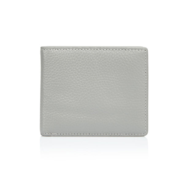 Men's Pebbled Artic Grey Bifold Wallet