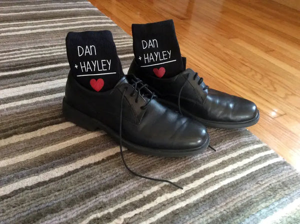 Mens Personalized Valentines Day Socks