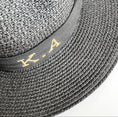 Load image into Gallery viewer, Black Personalized Fedora Hat
