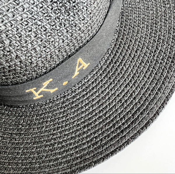 Black Personalized Fedora Hat