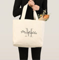 Load image into Gallery viewer, Elegant Minimalist Script Name Tote Bag
