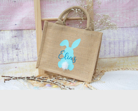Personalized Easter Bag and Fluffy Bunny Sock - There’s truly no bunny like you