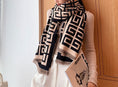 Load image into Gallery viewer, Winter Double Sided Cashmere blend Pashmina -Black
