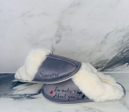 Men's Valentine's Day Slippers - Love you from my head to my tomatoes