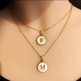 Load image into Gallery viewer, Shell Letter Necklace
