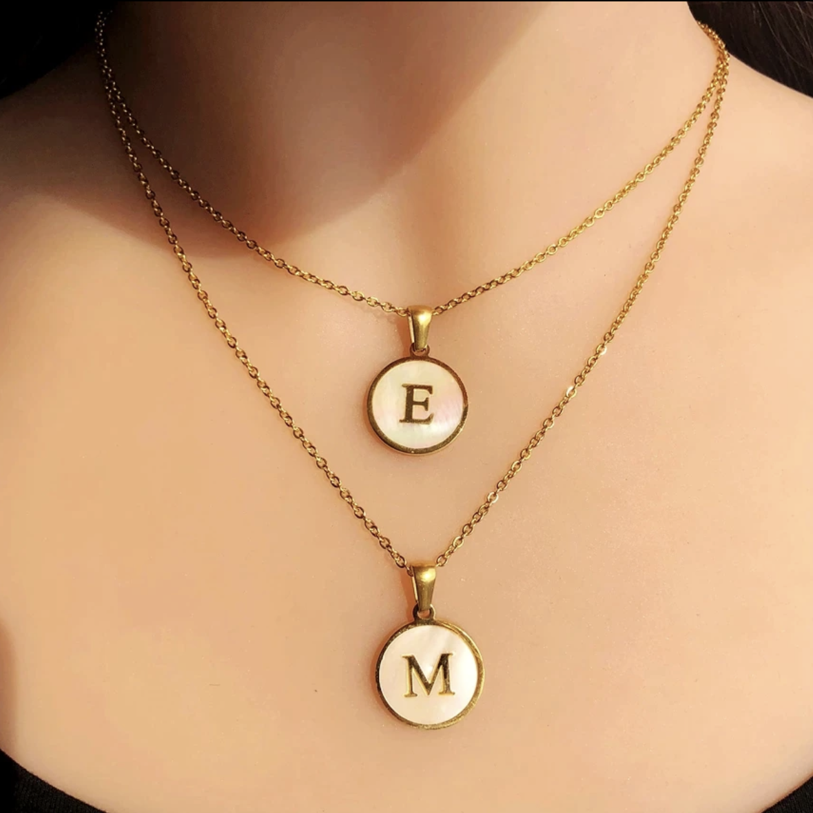 Shell Letter Necklace