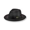 Load image into Gallery viewer, Black Personalized Fedora Hat
